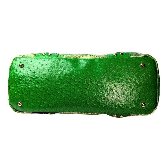 Pre-owned Bebe Patchwork Shoulder Tote Handbag - Picture 4 of 7